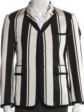 THOM BROWN STRIPE SILK MEN'S BLAZER SIZE MEDIUM